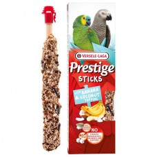 Versele-Laga Prestige Sticks Parrots Banana & Coconut topping БАНАН і КОКОС ласощі для середніх і великих папуг 2х70г (223581)